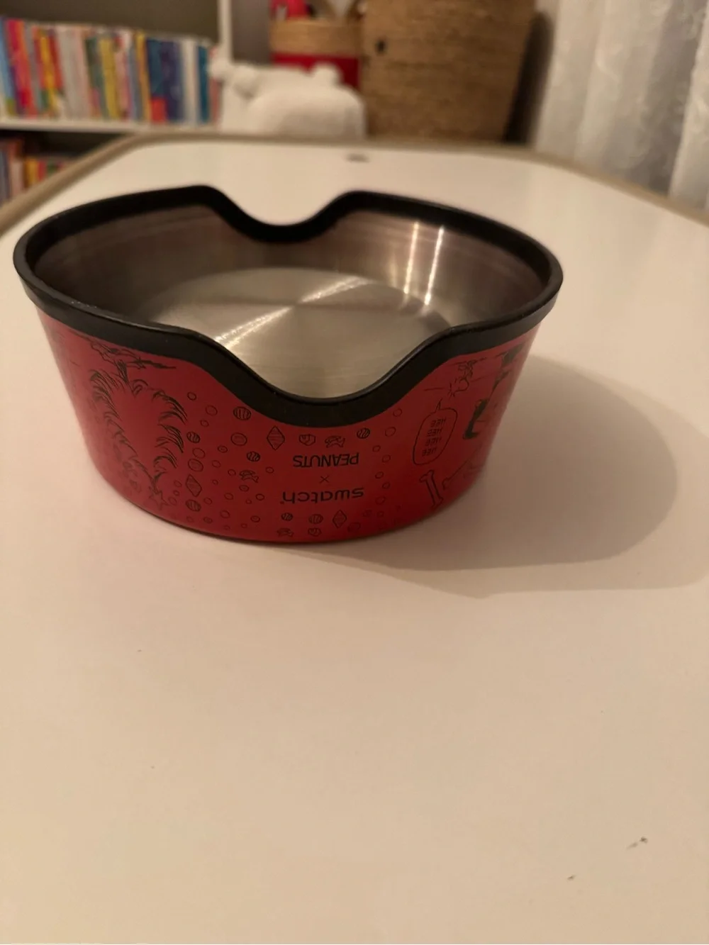 Swatch + Peanuts Snoopy Watch And Dog Bowl Limited Edition Holiday Set
